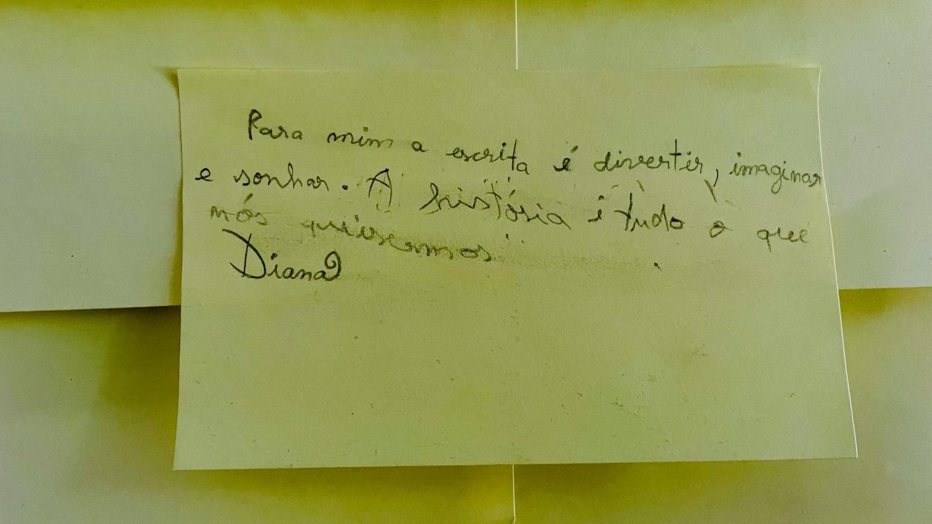 Gomas, palavras e crianças